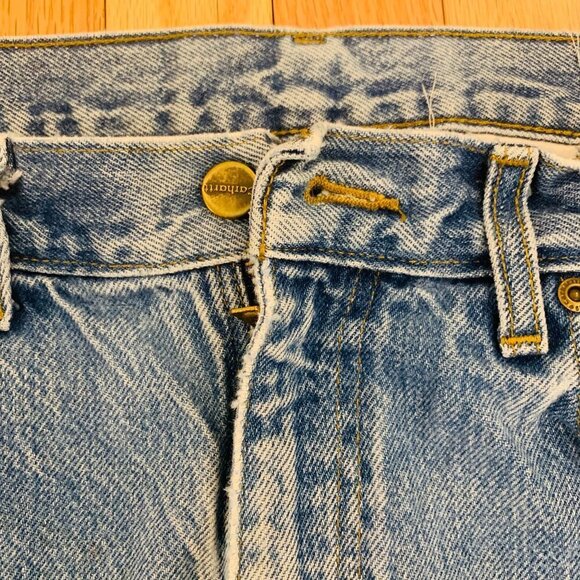 Vintage CARHARTT 80s 90s Jeans | 34 x 30 | Pants Workwear Work Wash Denim - Picture 7 of 14